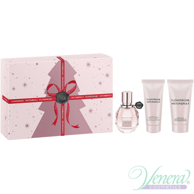 Viktor & Rolf Flowerbomb Комплект (EDP 30ml + Body Cream 40ml + SG 50ml) за Жени Дамски Комплекти